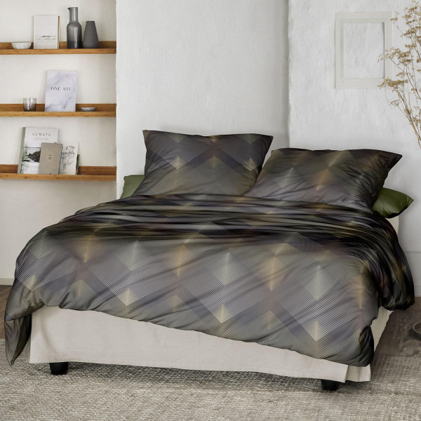 Irisette Wave 8539-11 Mako-Satin 135 x 200 cm Grau