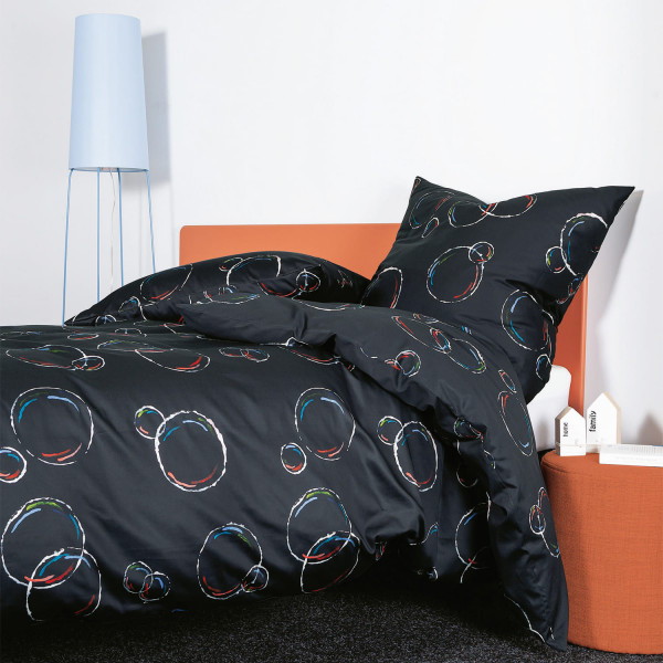 Janine Modern Art S 42128-08 Mako-Satin 135 x 200 Dunkelblau