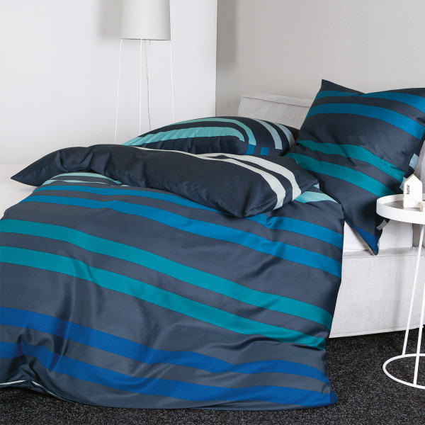 Janine J.D. 87099-02 Mako-Satin 135 x 200 cm Blau